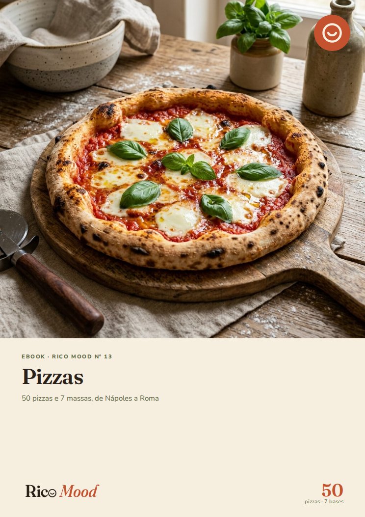 Capa de Pizzas — 50 pizzas e 7 massas, de Nápoles a Roma