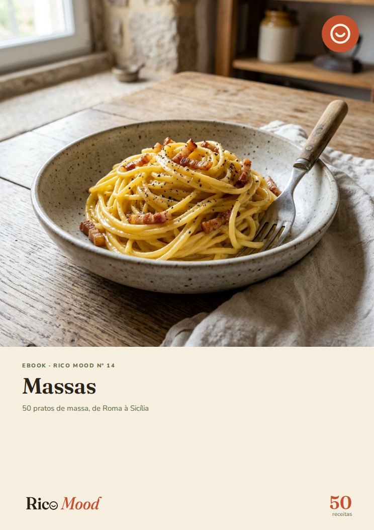 Capa de Massas — 50 pratos de massa, de Roma à Sicília