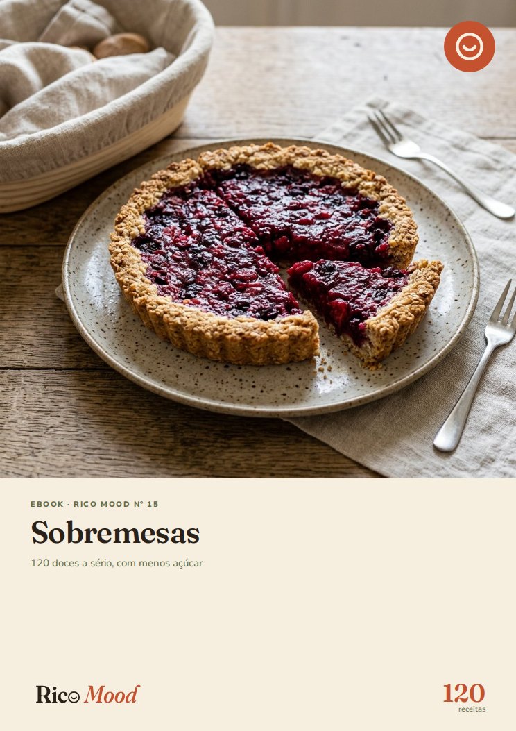Capa de Sobremesas — 120 doces a sério, com menos açúcar