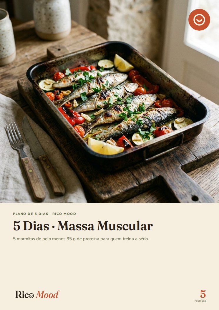 Cover of 5-Day Plan · Muscle Gain (Portuguese edition)